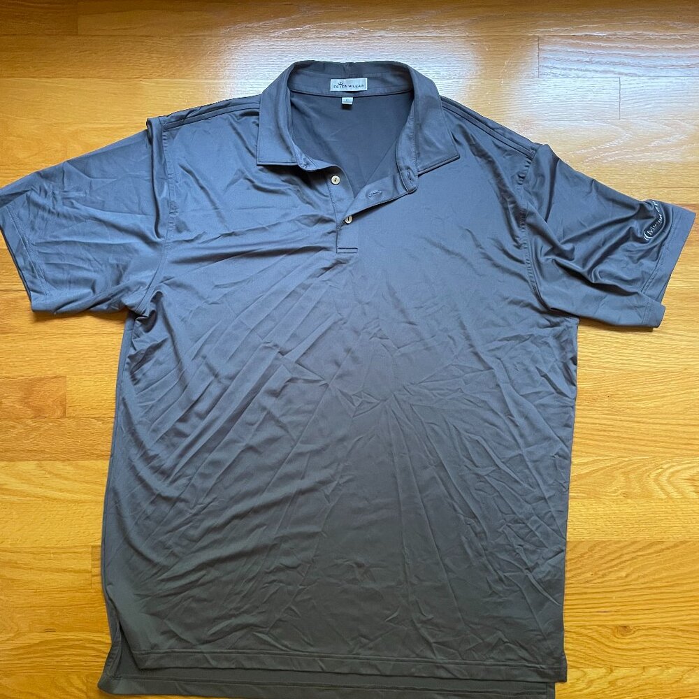 Peter Millar Grey Mens Polo